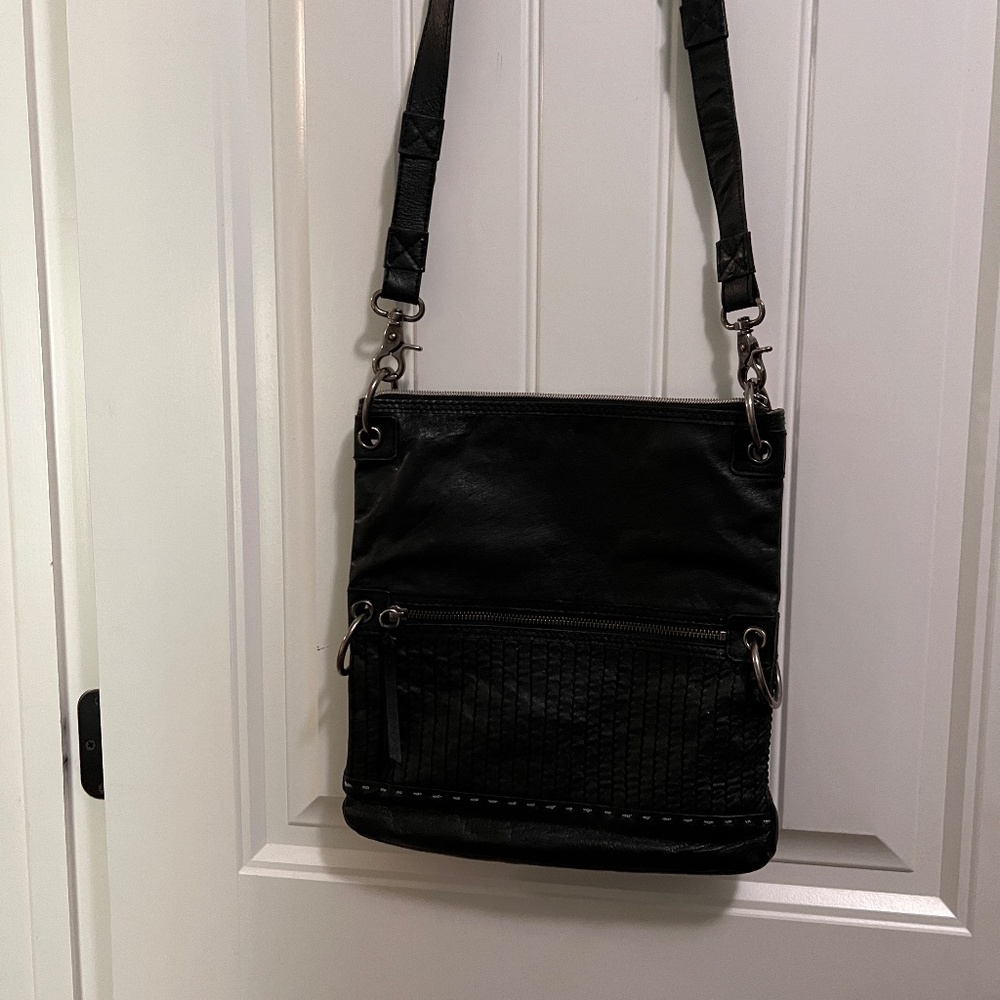 The Sak Soft Black Leather Crossbody